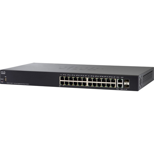 Cisco SG250-26HP 26-Port Gigabit PoE Smart Switch - 26 Ports - Manageable - Gigabit Ethernet - 1000Base-T, 1000Base-X - Refurbished - (SG250-26HP-K9NA-RF) SG250-26HP-K9NA-RF Switches & Bridges physical Cisco Fleet Network Canada