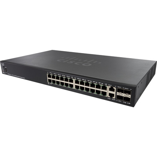 Cisco SF550X-24MP Layer 3 Switch - 26 Ports - Manageable - Fast Ethernet - 10/100Base-T - Refurbished - 3 Layer Supported - Modular - (Fleet Network)