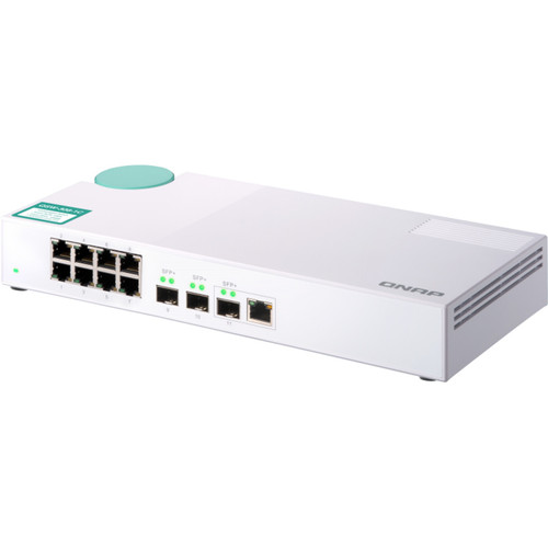 QNAP QSW-308-1C-US 8-Port Desktop Ethernet Switch - 2 Layer - 3 SFP+ Slots - Unmanaged