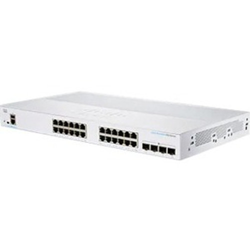 Cisco 350 CBS350-24T-4X Ethernet Switch - 24 Ports - Manageable - 2 Layer Supported - Modular - 27.25 W Power Consumption - Optical - (Fleet Network)