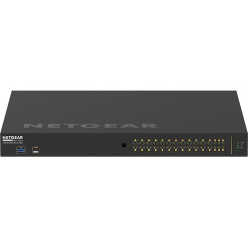 Netgear GSM4230PX-100NAS M4250-26G4XF-PoE+ AV Line Managed Switch - 24 Port PoE+ Gigabit - 4x SFP+ - Layer 3480W PoE Budget - 1U Rack-Mountable