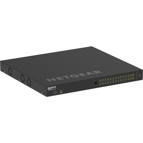 Netgear GSM4230PX-100NAS M4250-26G4XF-PoE+ AV Line Managed Switch - 24 Port PoE+ Gigabit - 4x SFP+ - Layer 3480W PoE Budget - 1U Rack-Mountable