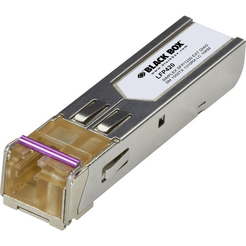 Black Box SFP (mini-GBIC) Module - For Data Networking, Optical Network - 1 x LC Simplex 1000Base-X Network - Optical Fiber - - - - - (Fleet Network)