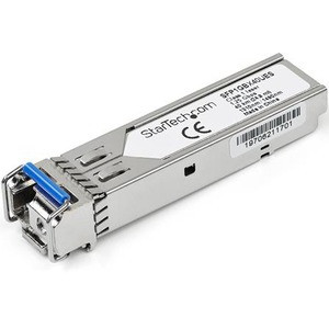 StarTech.com Dell EMC SFP-1G-BX40-U Compatible SFP Module - 1000BASE-BX-U - 10 GbE Gigabit Ethernet BiDi Fiber (SMF) - Dell EMC - WDM (SFP1GBX40UES) SFP1GBX40UES XFP physical StarTech.com Fleet Network Canada