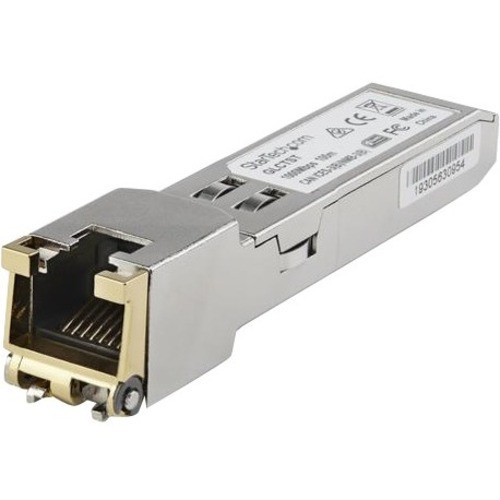 StarTech.com Juniper SFP-1GE-FE-E-T Compatible SFP Module - 1000BASE-T - 1GE Gigabit Ethernet SFP to RJ45 Cat6/Cat5e Transceiver - - - (Fleet Network)