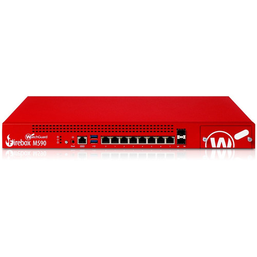 WatchGuard Firebox M590 High Availability Firewall - 8 Port - 10/100/1000Base-T, 10GBase-X - 10 Gigabit Ethernet - 8 x RJ-45 - 3 Total (WGM59001603) WGM59001603 Network Security & Firewalls physical WatchGuard Fleet Network Canada