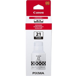 Canon GI-21 Pigment Black Ink Tank - Inkjet - Pigment Black - 170 mL - 1 Pack (4526C001) 4526C001 Refill & Waste & Maintenance physical Canon Fleet Network Canada