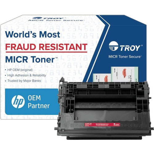 Troy Toner Secure Original MICR Toner Cartridge - Alternative for Troy, HP - Black - Laser - High Yield - 25000 Pages - 1 Pack (Fleet Network)