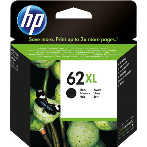 HP 62XL Original Ink Cartridge - Black - Inkjet - High Yield - 600 Pages (Fleet Network)