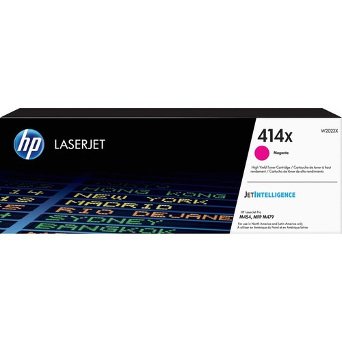 HP 414X (W2023X) High Yield Magenta Original LaserJet Toner Cartridge - Laser - High Yield - 6000 - 1 Each (Fleet Network)