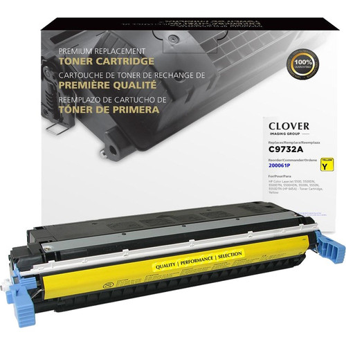 Clover Technologies Remanufactured Toner Cartridge - Alternative for HP 645A, EP-86Y - Yellow - Laser - 12000 Pages (Fleet Network)