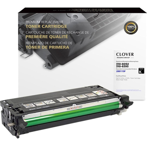 Clover Technologies Toner Cartridge - Alternative for Dell - Black - Laser - High Yield - 1 Pack (200115P) 200115P Toner Cartridges physical Clover Technologies Fleet Network Canada