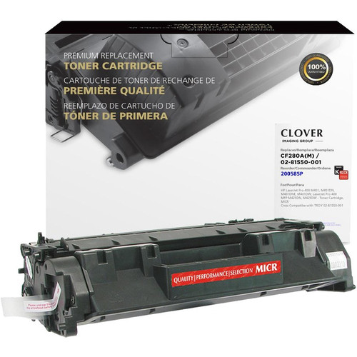 Clover Technologies MICR Toner Cartridge - Alternative for HP 80A, 80X - Black - Laser - 2700 Pages - 1 Pack (Fleet Network)