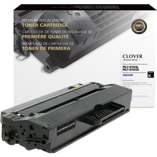 Clover Technologies Toner Cartridge - Alternative for Samsung - Black - Laser - High Yield - 1 Pack (200350P) 200350P Toner Cartridges physical Clover Technologies Fleet Network Canada