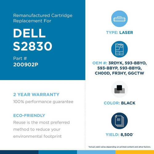 Compatible Clover Technologies 200902P Remanufactured High-Yield Laser Toner Cartridge - Black - 8500 Pages - Single Pack CF279A
