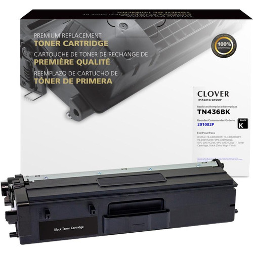 Clover Technologies Remanufactured Toner Cartridge - Alternative for Brother TN436BK - Black - Laser - Extra High Yield - 6500 Pages (Fleet Network)