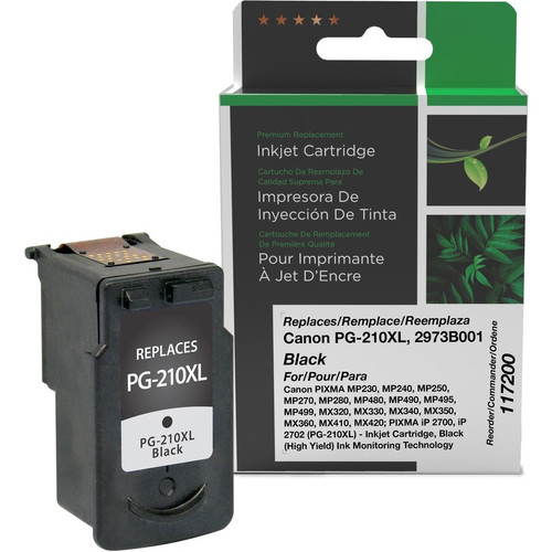 Clover Technologies Remanufactured Ink Cartridge - Alternative for Canon PG-210XL - Black - Inkjet - High Yield - 401 Pages - 1 Each (117200) 117200 Toner Cartridges physical Clover Technologies Fleet Network Canada