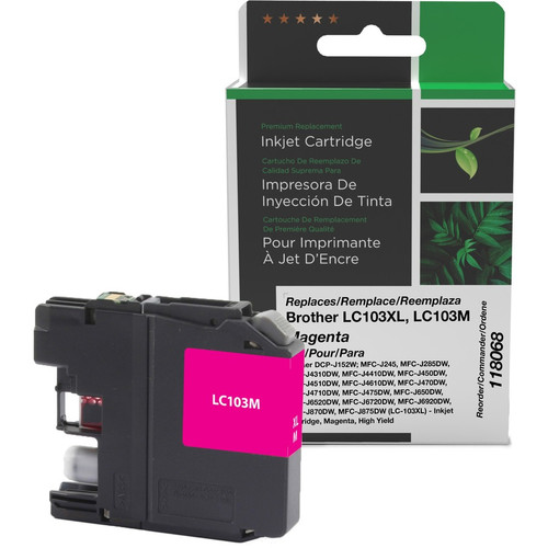 Clover Technologies Remanufactured Ink Cartridge - Alternative for Brother - Magenta - Inkjet - High Yield - 600 Pages - 1 Each (Fleet Network)