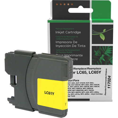 Clover Technologies Remanufactured Ink Cartridge - Alternative for Brother - Yellow - Inkjet - High Yield - 750 Pages - 1 Each (Fleet Network)