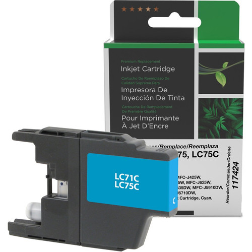 Clover Technologies Remanufactured Ink Cartridge - Alternative for Brother - Cyan - Inkjet - High Yield - 600 Pages - 1 Each (Fleet Network)