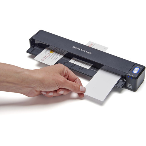 Fujitsu PA03688-B005 ScanSnap iX100 Portable Sheetfed Scanner - 600 dpi Optical - Color Scan - Black - Wireless & USB