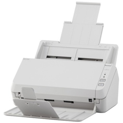 Fujitsu PA03811-B025 ImageScanner SP-1130N Sheetfed Scanner - 600 dpi - 30 ppm Color/Mono - 50-Sheet ADF - USB 3.2 - Gray