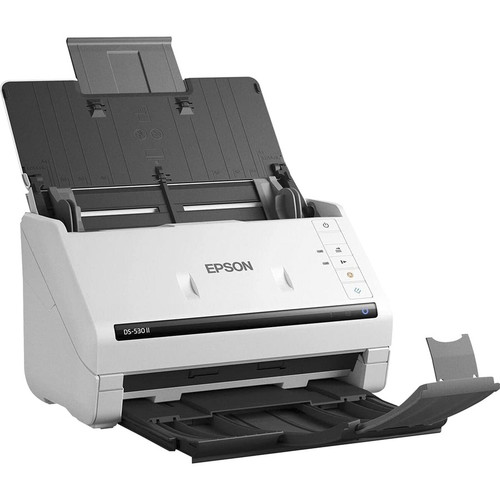 Epson DS-530 II Large Format ADF Scanner - 600 dpi Optical - 30-bit Color - 24-bit Grayscale - 35 ppm (Mono) - 35 ppm (Color) - Duplex (B11B261202) B11B261202 Sheetfed Scanner physical Epson Fleet Network Canada
