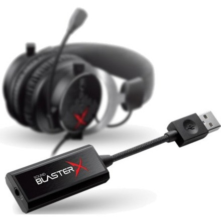 Creative 7.1 Portable Sound Card with Headphone Amplifier - 24 bit DAC Data Width - 7.1 Sound Channels - External - Creative - USB 3.0 (70SB171000000)