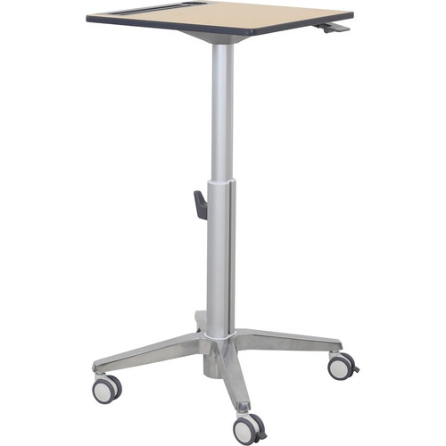 Ergotron Mobile Desk - Maple Top - 27" Table Top Width x 20.5" Table Top Depth - Assembly Required (Fleet Network)