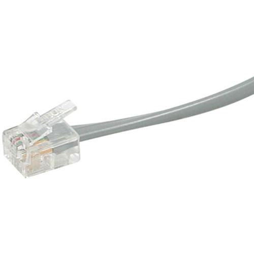 C2G Modular Cable - RJ-11 Male - RJ-11 Male - 4.27m - Silver (Fleet Network)