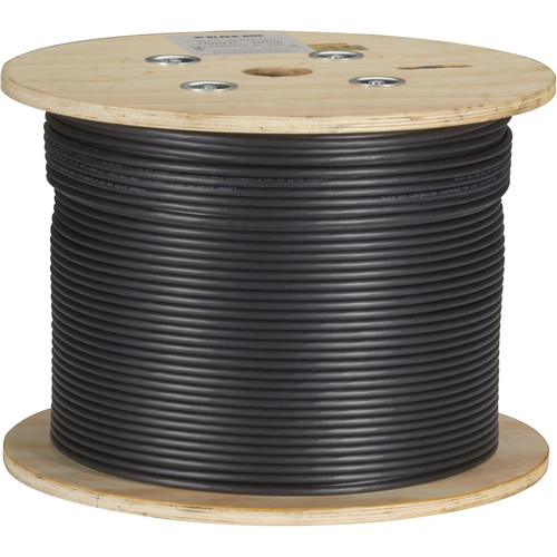 Black Box GigaTrue Cat.6a (F/UTP) Network Cable - 1000 ft (304.80 m) Category 6a Network Cable for Network Device - First End: Bare - (C6ABC51S-BK-1000)