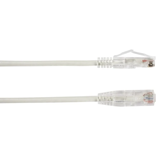Black Box C6APC28-WH-20 Slim-Net Cat6a UTP Patch Network Cable - 20 ft - 6. 10 m White - RJ-45 to RJ-45 - 10 Gbit/s - Snagless Boot - CM Jacket