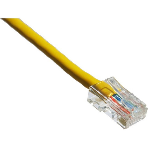 Axiom 18-INCH CAT6 550mhz Patch Cable Non-Booted (Yellow) - 1.5 ft Category 6 Network Cable for Media Converter, Router, Switch, Patch (Fleet Network)