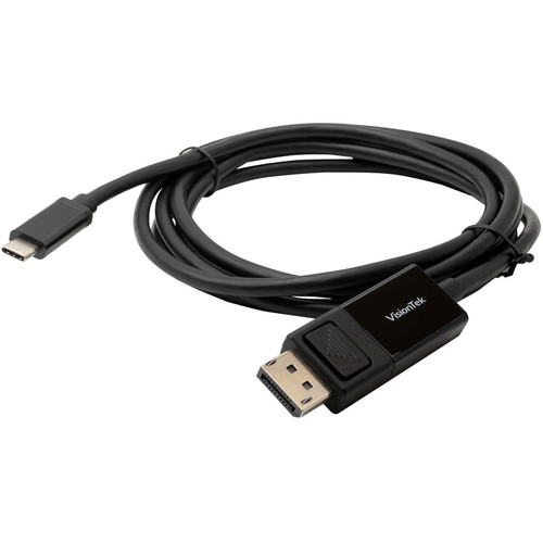 VisionTek USB-C to DisplayPort 1.4 2M Cable M/M - 6.6 ft DisplayPort/USB-C A/V Cable for Audio/Video Device, Monitor, Projector, TV, - (Fleet Network)