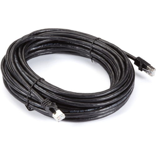 Black Box CAT6A 500-MHz STR Patch CBL Slim Molded Snagless Boot - F/UTP, CM PVC, BK, 35FT - 35 ft (10.67 m) Category 6a Network Cable (CAT6APCS-035-BK)