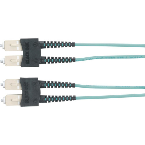 Black Box EFNT010 Fiber Optic Duplex Patch Network Cable - 32.8 ft Fiber Optic Network Cable for Network Device - First End: 2 x SC - (Fleet Network)