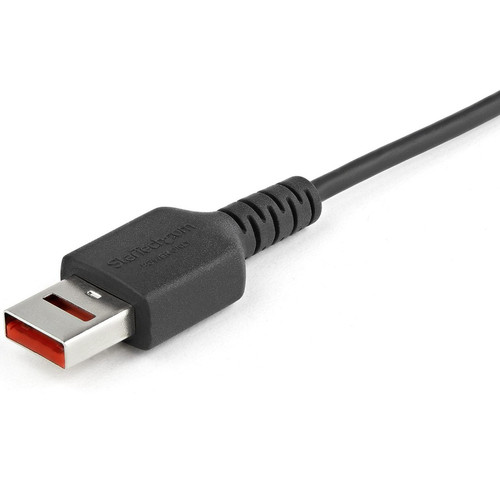 StarTech. com USBSCHAU1M 3ft (1m) Secure Charging Cable - USB-A to Micro USB Data Blocker Charge-Only for Phone/Tablet