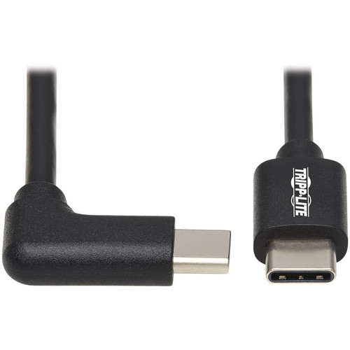 Tripp Lite U040-01M-C-RA USB-C to USB-C Cable, M/M, Black, 1 m (3.3 ft.) - 3.3 ft Thunderbolt 3 Data Transfer Cable for Smartphone, - (Fleet Network)