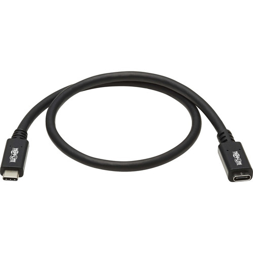 Tripp Lite U421-006 USB-C Extension Cable, M/F, Black, 6 ft. (1.8 m) - 6 ft Thunderbolt 3 Data Transfer Cable for MacBook Pro, Dock, - (Fleet Network)