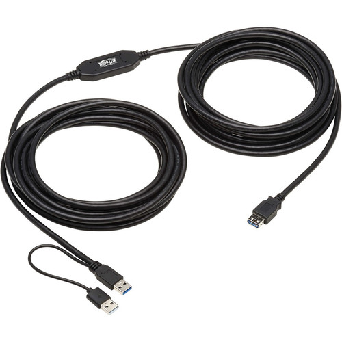 Tripp Lite series U330-10M-1 USB 3.2 Gen 1 Active Extension Repeater Cable (M/F), 10 m (32.8 ft.) - 32.8 ft (10 m) USB Data Transfer - (Fleet Network)