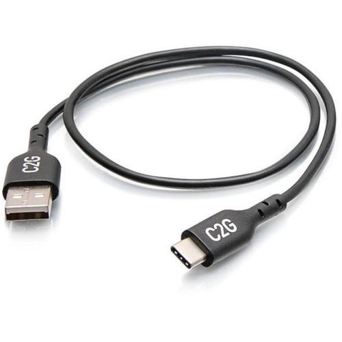 C2G 1.5ft USB C to USB A Adapter Cable - USB 2.0 - 480Mbps - M/M - 1.5 ft USB/USB-C Data Transfer Cable for Smartphone, Tablet, - End: (Fleet Network)