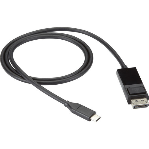 Black Box USB-C Adapter Cable - USB-C to DisplayPort Adapter, 4K60, DP 1.2 Alt Mode - 3 ft DisplayPort/USB-C A/V Cable for Audio/Video (Fleet Network)