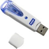 HID OMNIKEY 6121 Smart Card Reader - Cable - USB 2.0 - Gray Blue (R61210320-2) R61210320-2 FlashCard Readers physical HID Fleet Network Canada
