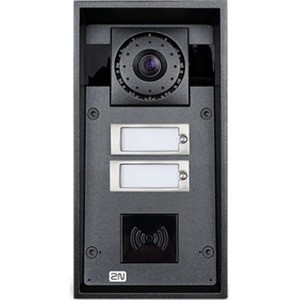 2N IP Force Video Door Phone Sub Station - CMOS - 135&deg; Horizontal - 109&deg; VerticalFull-duplexAluminum - CCTV Camera, Video (01340-001) 01340-001 Video Door Phones physical 2N Fleet Network Canada