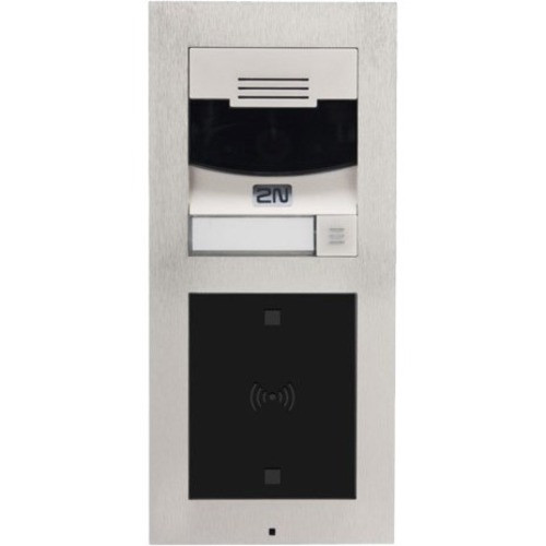 2N Main Unit With Camera - Single Button Arming - Access Control - Nickel (Fleet Network)