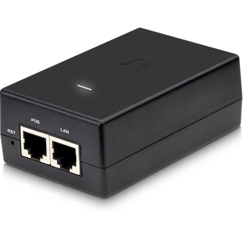 Ubiquiti POE-24-24W PoE Injector - 120 V AC, 230 V AC Input - 24 V DC, 1 A Output - 24 W (Fleet Network)