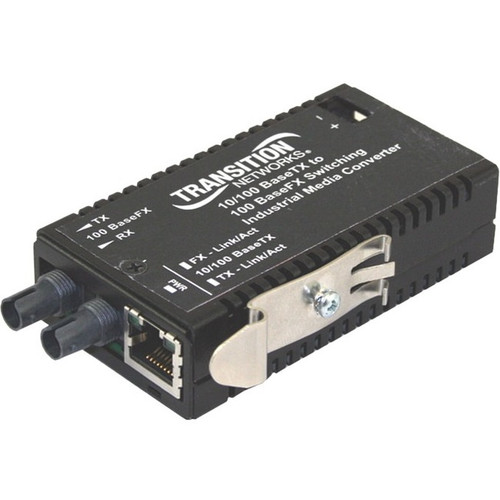 Transition Networks M/E-ISW Transceiver/Media Converter - 1 x Network (RJ-45) - 1 x ST Ports - DuplexST Port - Multi-mode - Fast - - (Fleet Network)