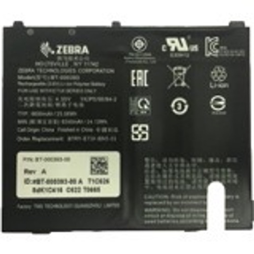 Zebra 8"&10" Internal Battery for Android - For Notebook - Battery Rechargeable - 6440 mAh - 3.8 V DC (Fleet Network)