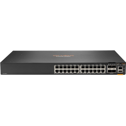 Aruba 6300F 24-port 1GbE and 4-port SFP56 Switch - 24 Ports - Manageable - 3 Layer Supported - Modular - 4 SFP Slots - Twisted Pair, - (Fleet Network)