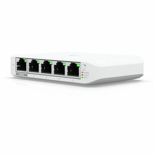 Ubiquiti USW-Flex-Mini Ethernet Switch - 5 Ports - Manageable - 2 Layer Supported - Twisted Pair - Desktop - 1 Year Limited Warranty (USW-FLEX-MINI) USW-Flex-Mini Switches & Bridges physical Ubiquiti Fleet Network Canada